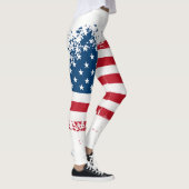 Leggings Drapeau patriotique féminin (Droite)