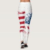 Leggings Drapeau patriotique féminin (Dos)