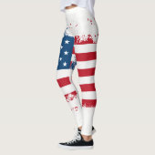Leggings Drapeau patriotique féminin (Gauche)