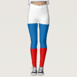 Leggings Drapeau patriotique russe panslave<br><div class="desc">Le drapeau russe patriotique Pan slave drapeau russe est composé de trois bandes horizontales de largeur égale. Le rouge, le bleu et le blanc sont considérés comme des couleurs pan-slaves traditionnelles et un grand nombre d'Etats les ont adoptés au 19ème siècle depuis que la Russie était à l'époque le seul...</div>