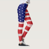 Leggings Drapeau peint d'art populaire (Droite)