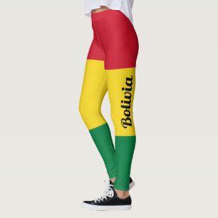 Leggings Drapeau Personnaliser Bolivie