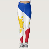 Leggings Drapeau philippin des Philippines (Devant)