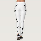 Leggings Drapeau pirate crâne épées croisées (Dos)