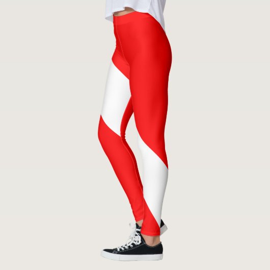 Leggings Drapeau Plongée Plongée Plongée Plongée Diver Down (Gauche)