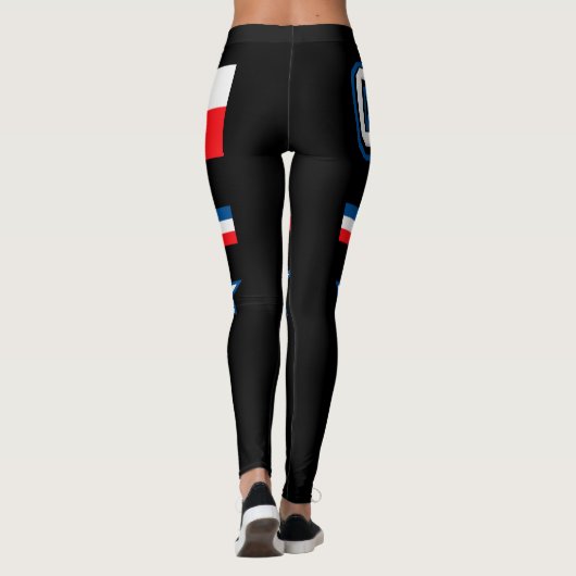 Leggings Drapeau République tchèque (Dos)