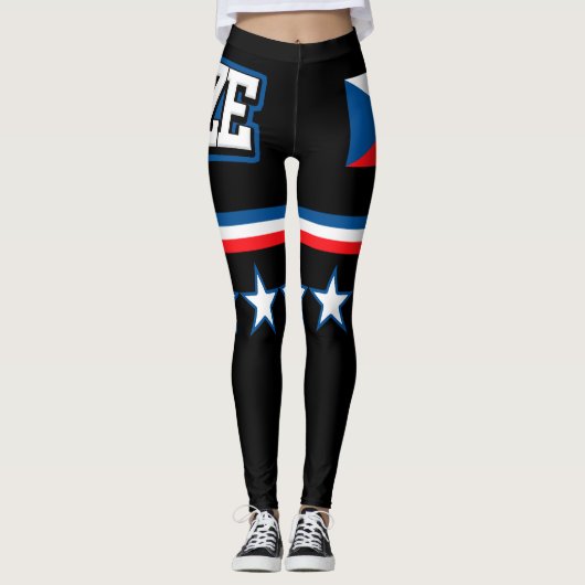 Leggings Drapeau République tchèque (Devant)