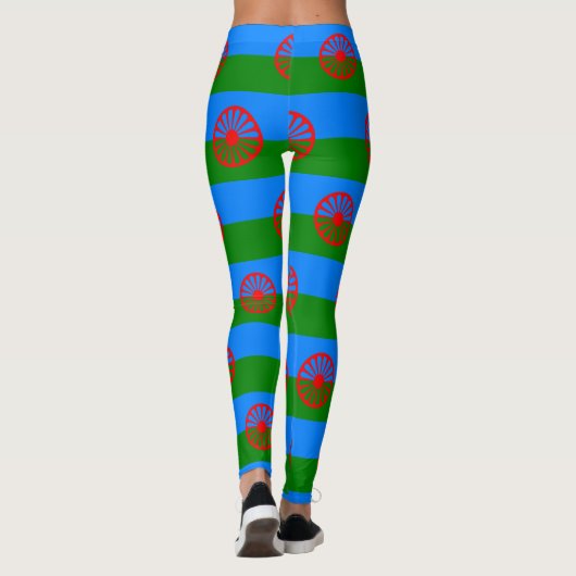 Leggings Drapeau Romani & Gypsy Wagon (Dos)