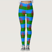 Leggings Drapeau Roue de Chariot Gyspe et Tsigane (Devant)