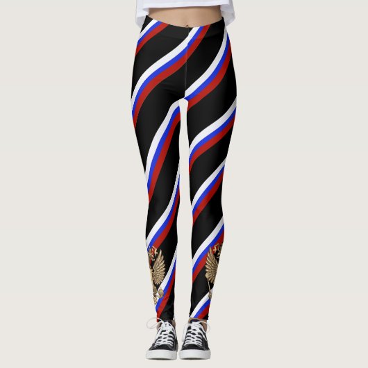 Leggings Drapeau russe de rayures (Devant)