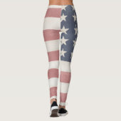 Leggings Drapeau rustique américain (Dos)