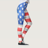Leggings Drapeau rustique patriotique américain (Droite)