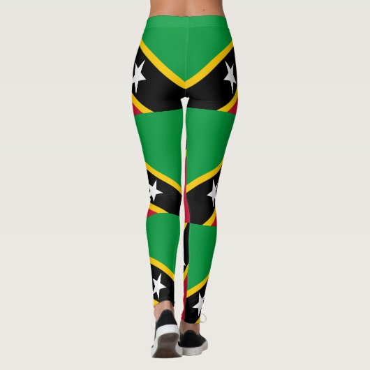 Leggings Drapeau Saint-Kitts-et-Nevis (Dos)