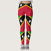 Leggings Drapeau Saint-Kitts-et-Nevis (Devant)