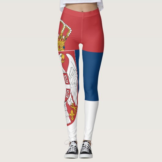 Leggings Drapeau serbe (Devant)