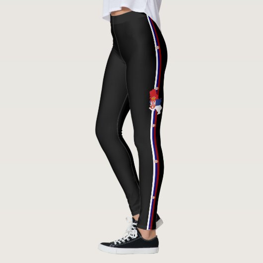 Leggings Drapeau serbe (Gauche)