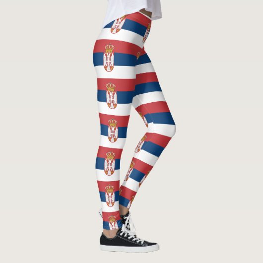 Leggings Drapeau serbe (Droite)