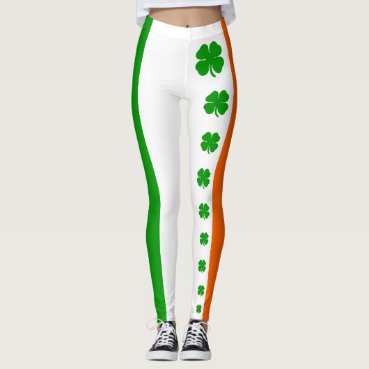 Leggings Drapeau Shamrock [Irish Pride] (Devant)