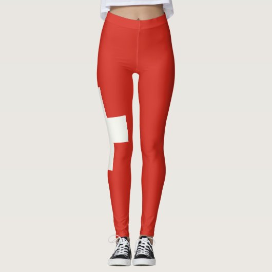 Leggings Drapeau SUISSE (Devant)