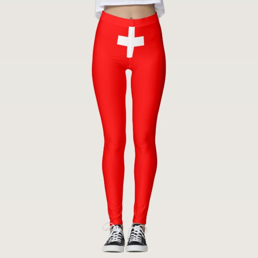 Leggings Drapeau suisse (Suisse) (Devant)