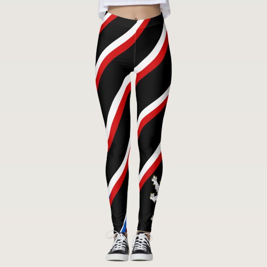 Leggings Drapeau tchèque de rayures (Devant)