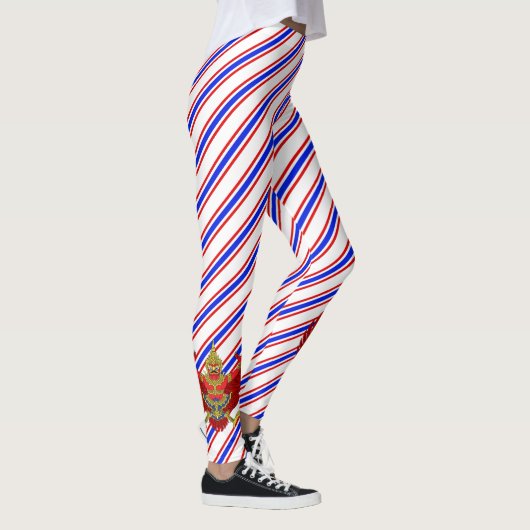 Leggings Drapeau thaïlandais de rayures (Droite)