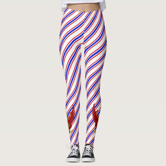 Leggings Drapeau thaïlandais de rayures (Devant)