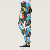 Leggings drapeau tibétain multicolore de prière (Gauche)