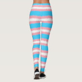 Leggings Drapeau trans - Légendes à bande étroite (Dos)