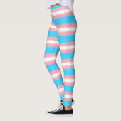 Leggings Drapeau trans - Légendes à bande étroite (Gauche)