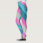 Leggings Drapeau transgenre Parties scintillant Gay pride L (Gauche)