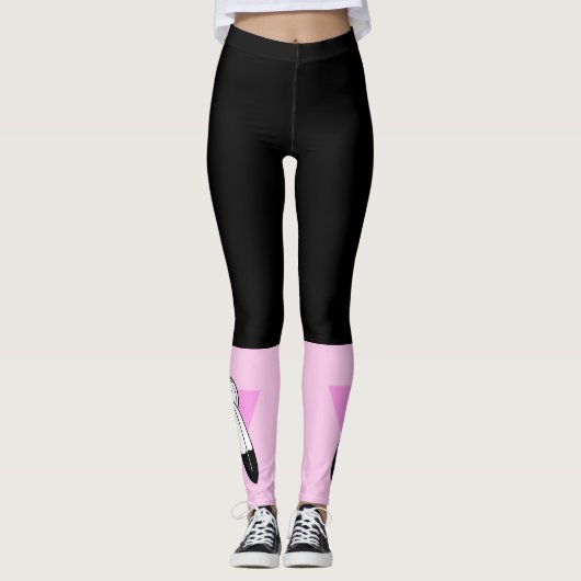Leggings Drapeau Triangle Rose Two-Spirit (Devant)