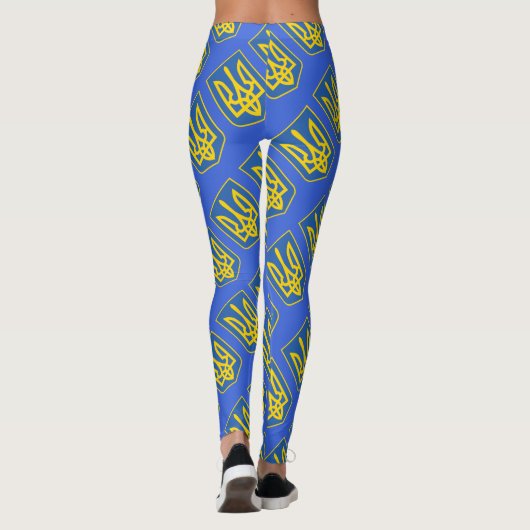 Leggings Drapeau trident de l'Ukraine (Dos)
