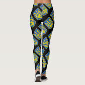 Leggings Drapeau trident de l'Ukraine (Dos)