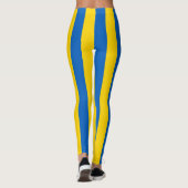 Leggings Drapeau ukrainien (Ukraine) Légendes rayées (Dos)