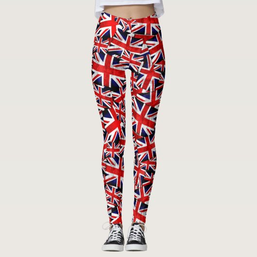 Leggings Drapeau Union Jack British England UK (Devant)