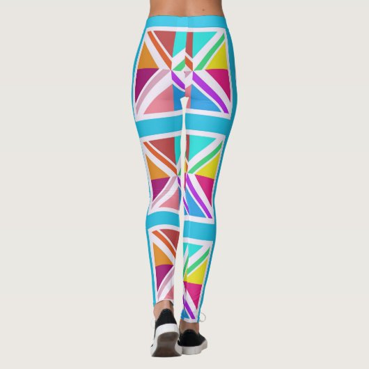 Leggings - Drapeau Union Jack multicolore (Dos)