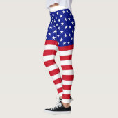 Leggings Drapeau USA Femmes (Gauche)