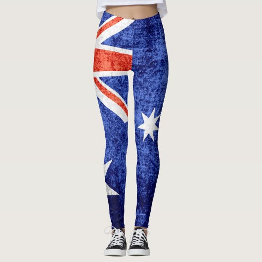 Leggings Drapeau vintage #2 de l'Australie (Devant)