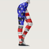 Leggings Drapeau vintage américain #9 (Droite)