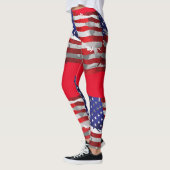 Leggings Drapeau vintage américain Thunder_Cove (Gauche)