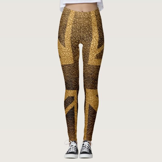 Leggings Drapeau vintage UK #13 (Devant)