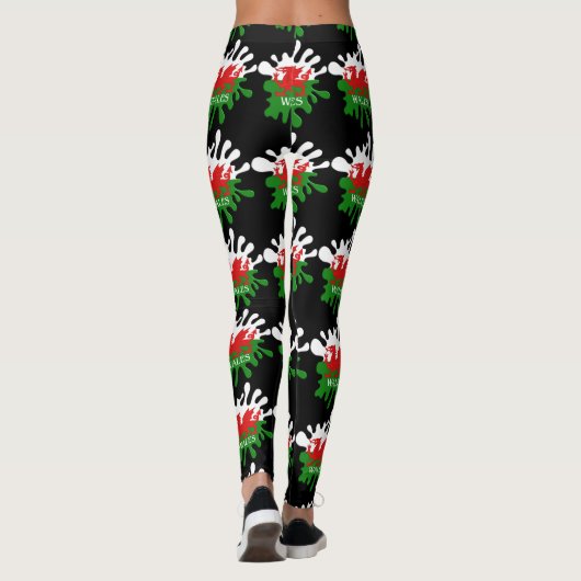 Leggings Drapeau Welsh Cymru (Dos)