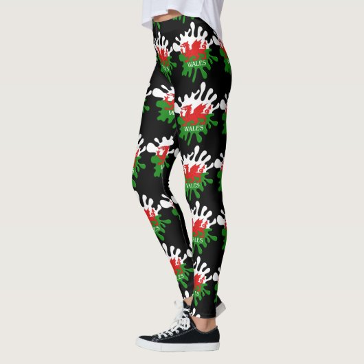 Leggings Drapeau Welsh Cymru (Gauche)