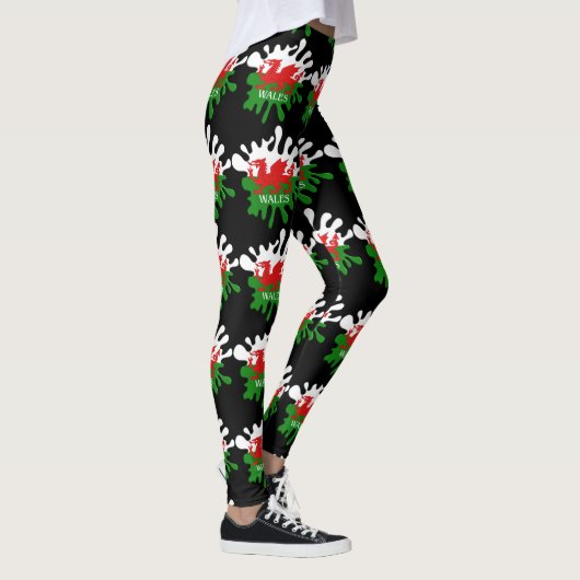 Leggings Drapeau Welsh Cymru (Droite)