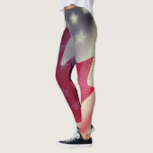 Leggings Drapeaux américains et canadiens (Gauche)