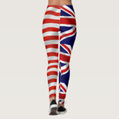 Leggings Drapeaux britanniques américains patriotique (Dos)