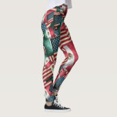 Leggings Drapeaux mexicains et drapeaux américains (Droite)
