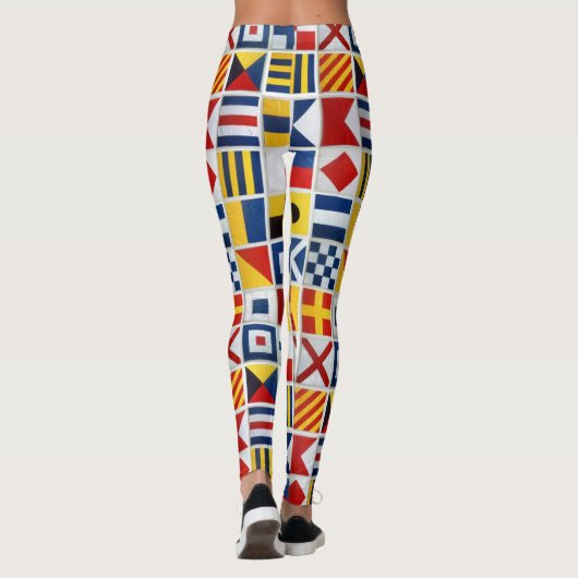 Leggings Drapeaux nautiques (Dos)