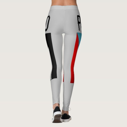 Leggings Drapeaux portoricains  (Dos)
